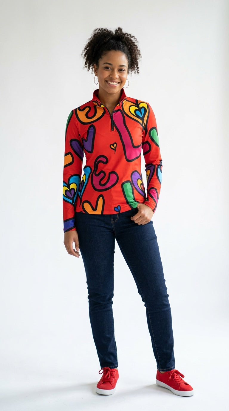 Love 2 Half-Zip Top