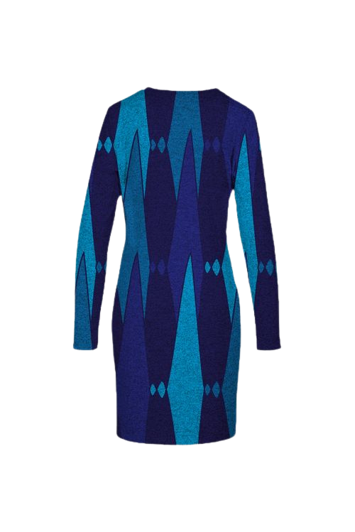 Mod Blue Knit Dress