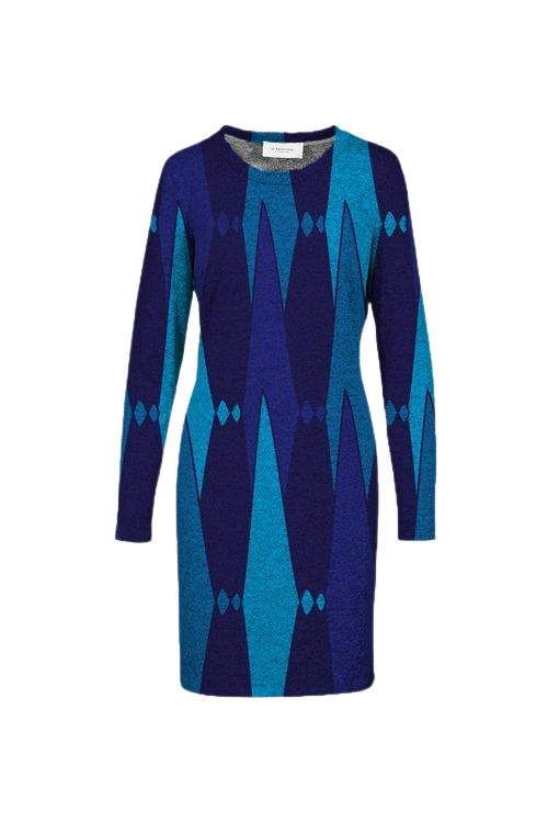 Mod Blue Knit Dress