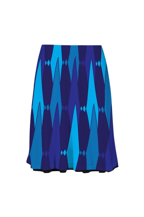 Mod Blue Reversible Skirt