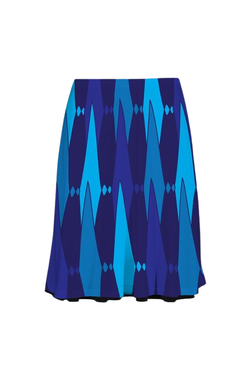 Mod Blue Reversible Skirt