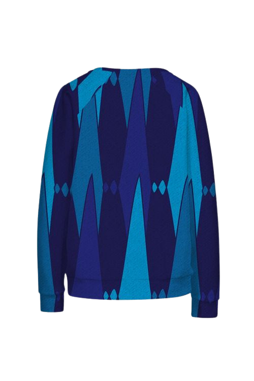 Mod Blue Knit Sweater