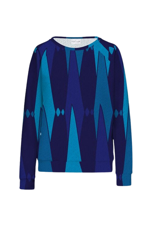 Mod Blue Knit Sweater