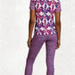 Mod Purple © High Waist Leggings