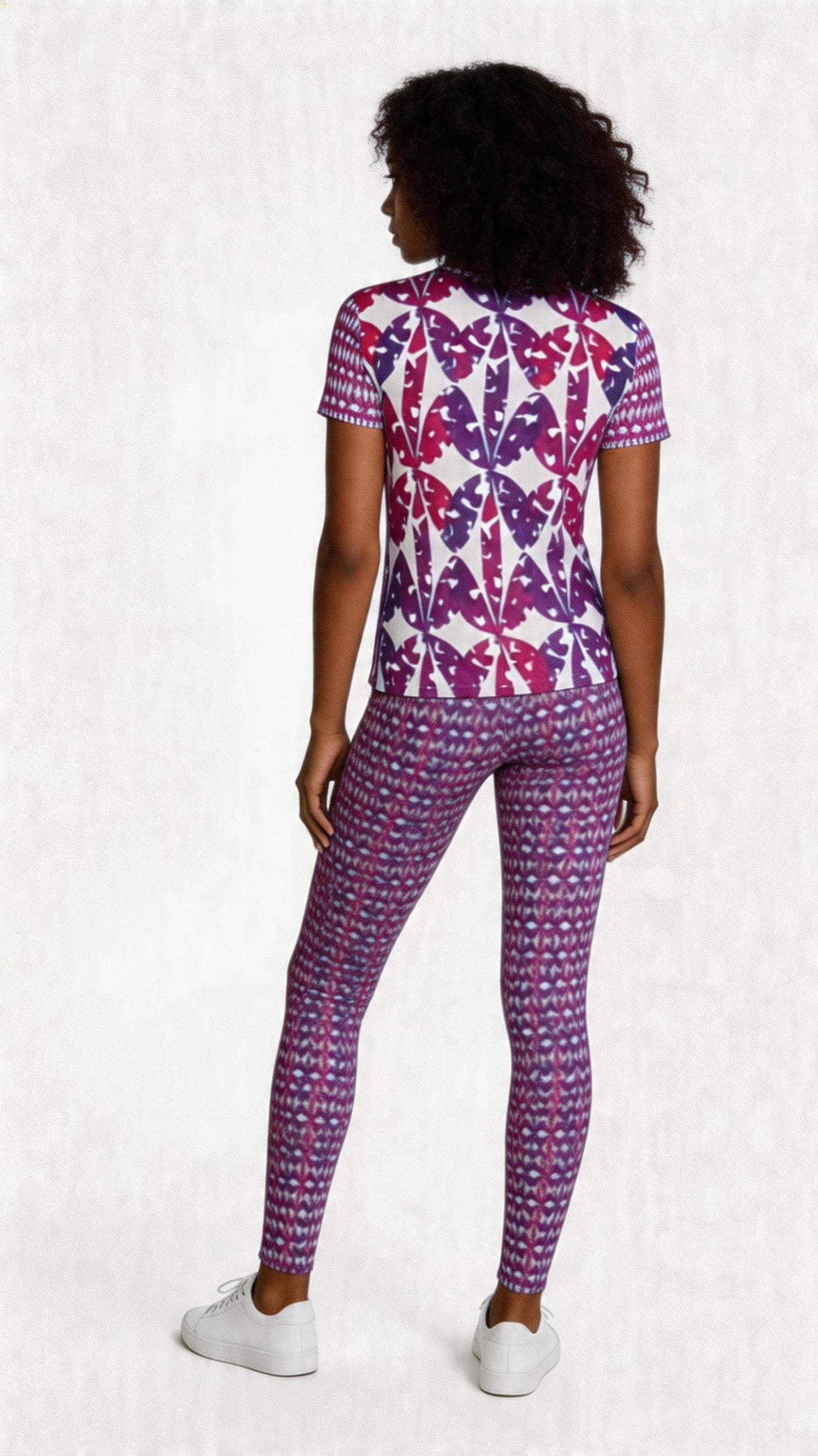 Mod Purple © High Waist Leggings