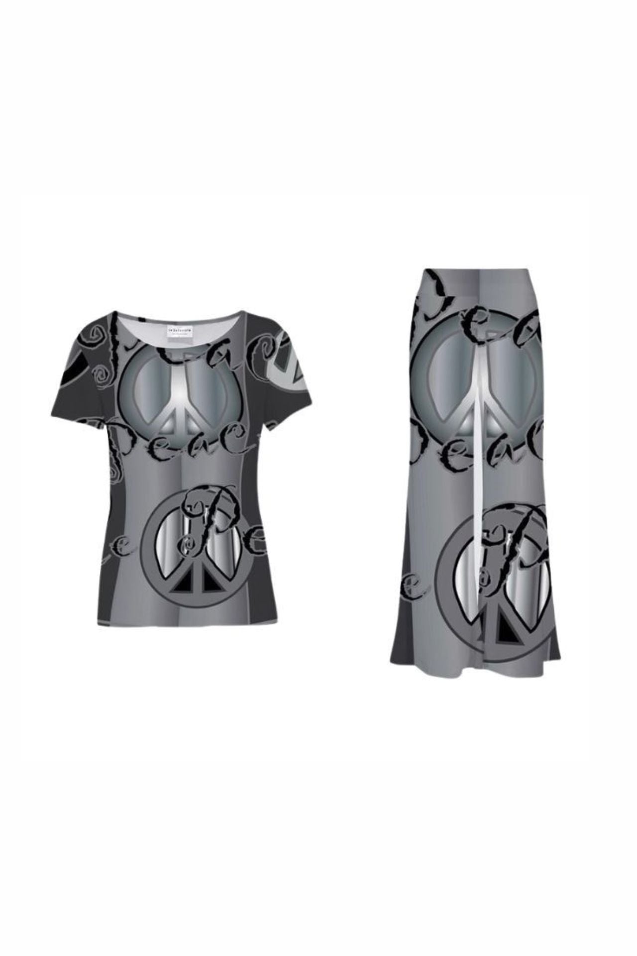 The Sharon Keyser Collection - Peace 2 Top and Palazzo Pants