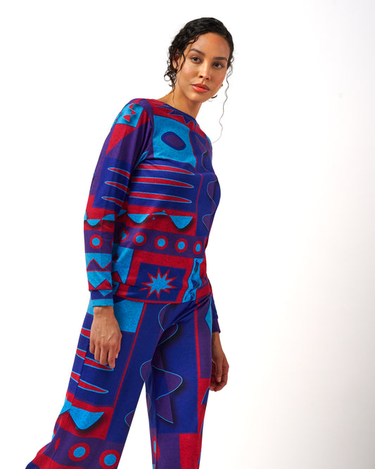 Do You 1 Knit Sweater - Print