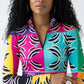 Island Vibes Collage Half-Zip Top