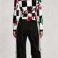 Let's Gooo! Black and White Half-Zip Top