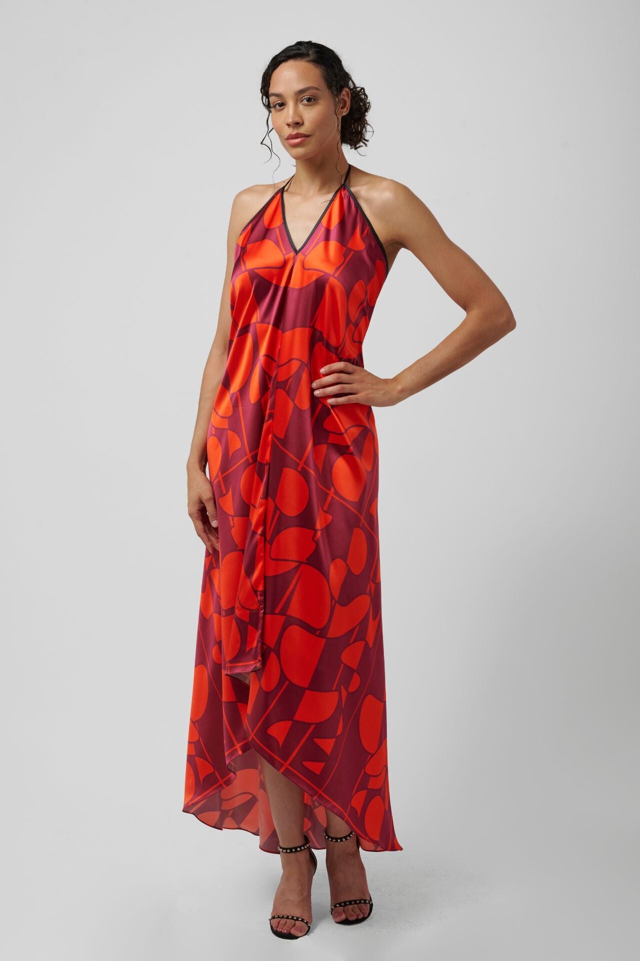 The Sharon Keyser Collection - Red Carpet Halter Neck Backless Dress