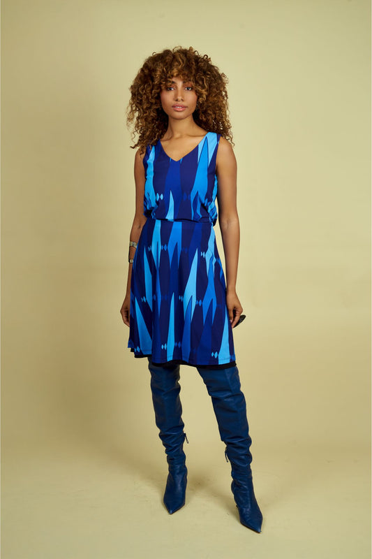 Mod Blue Reversible Skirt