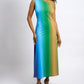 Sea Breeze Flared Maxi Dress