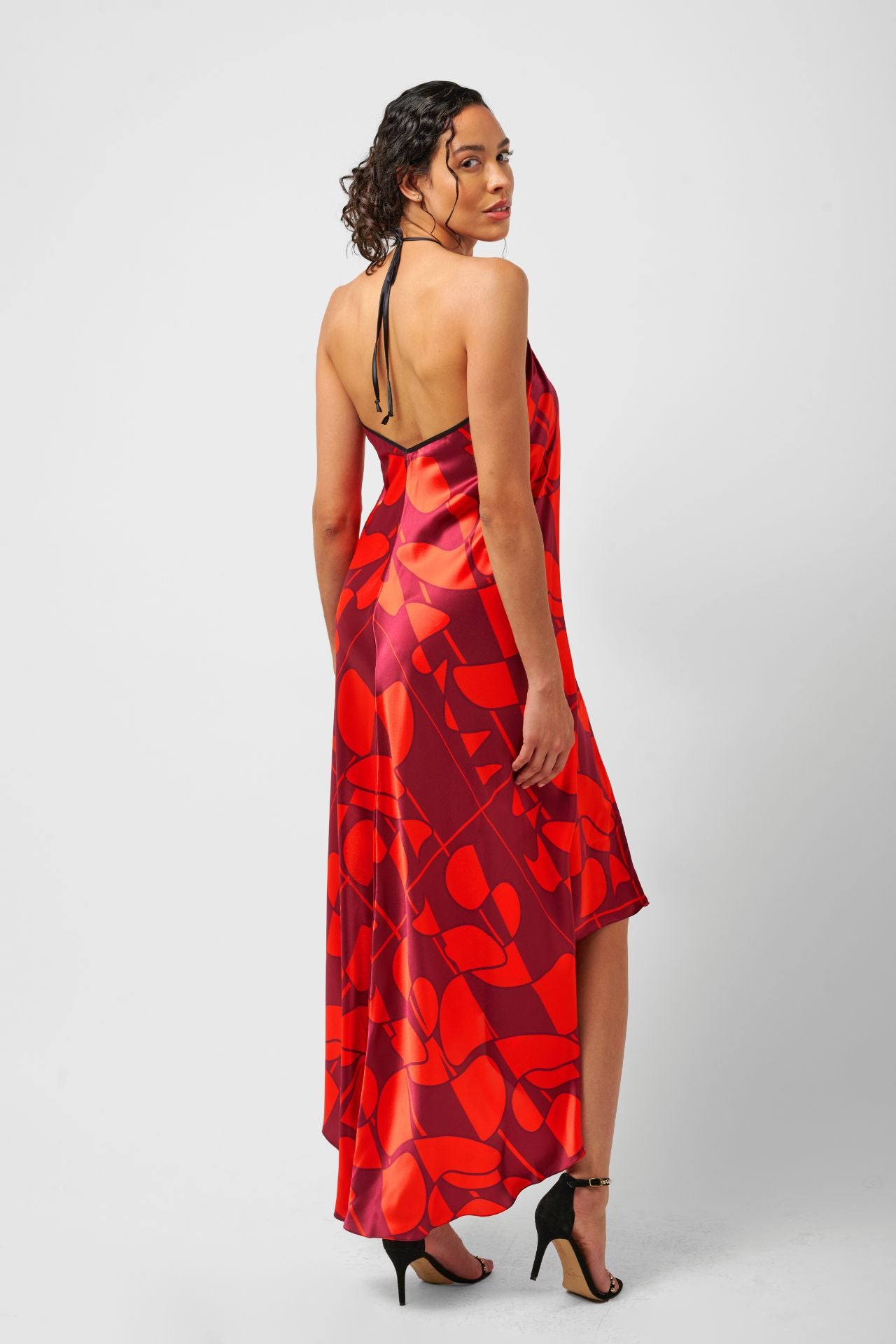 The Sharon Keyser Collection - Red Carpet Halter Neck Backless Dress