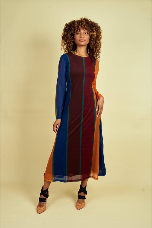 Let's Gooo! Maxi Dress - Stripes