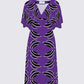 Island Vibes Purple Flowy Sleeves Dress