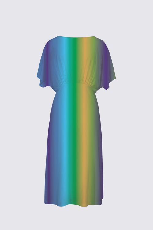 Sea Breeze Flowy Sleeves Dress