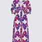 Mod Purple Flowy Sleeves Dress