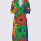Blooming Happy - Vibrant Flowy Sleeves Dress