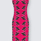 Island Vibes Red A-Line Dress