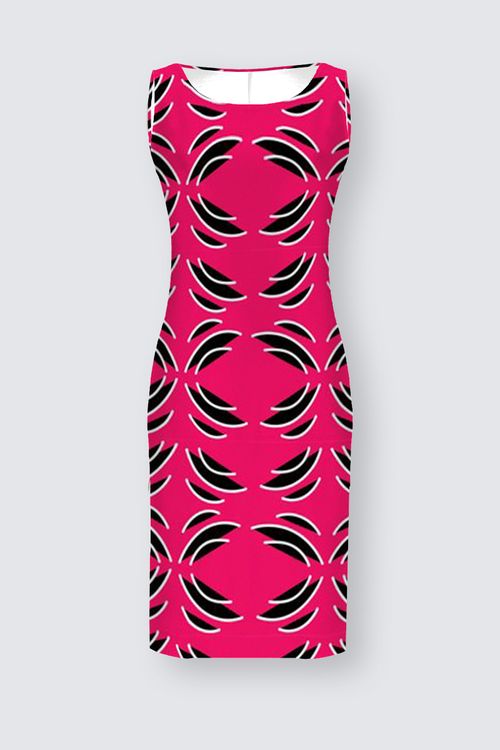 Island Vibes Red A-Line Dress