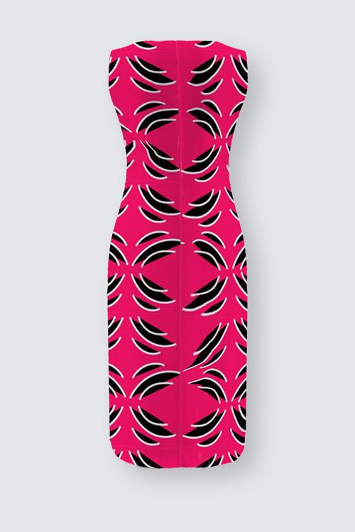 Island Vibes Red A-Line Dress