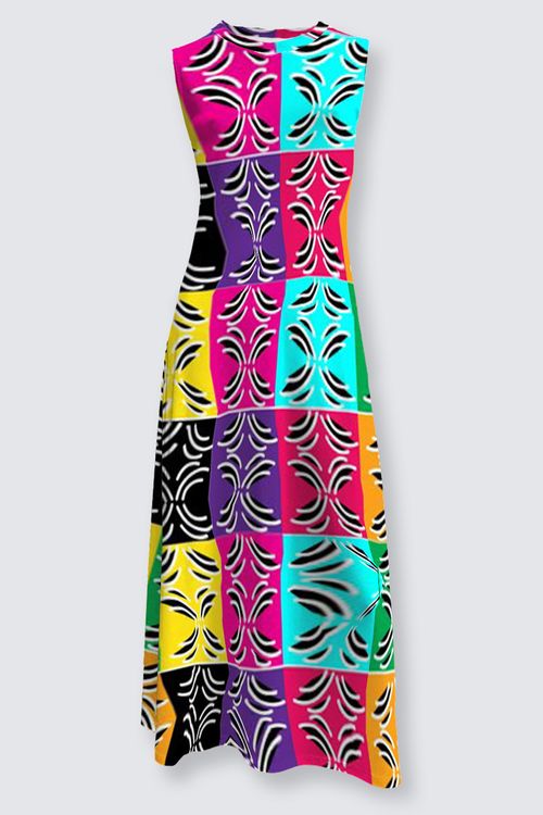 Island Vibes Flared Maxi Dress