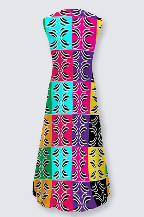 Island Vibes Flared Maxi Dress