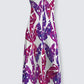 Mod Purple Flared Maxi Dress