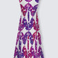 Mod Purple Flared Maxi Dress