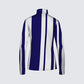 Stripes Half-Zip Top in Blue and White