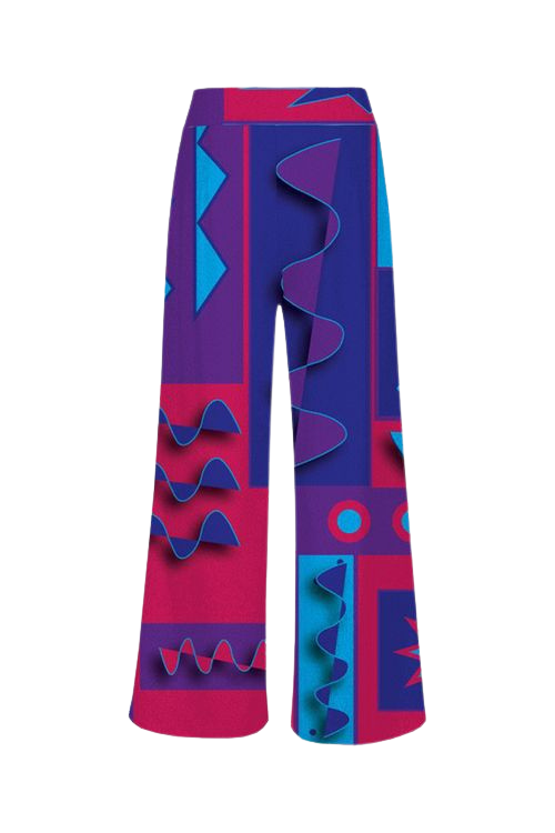 Do You 1 Knit Palazzo Pants - Print