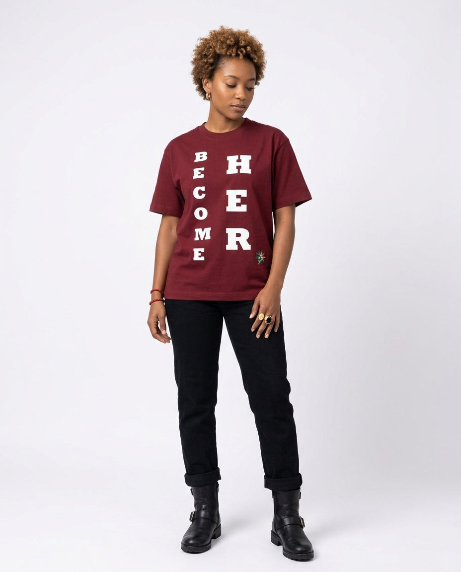 BECOME HER Essential Cotton T-Shirt