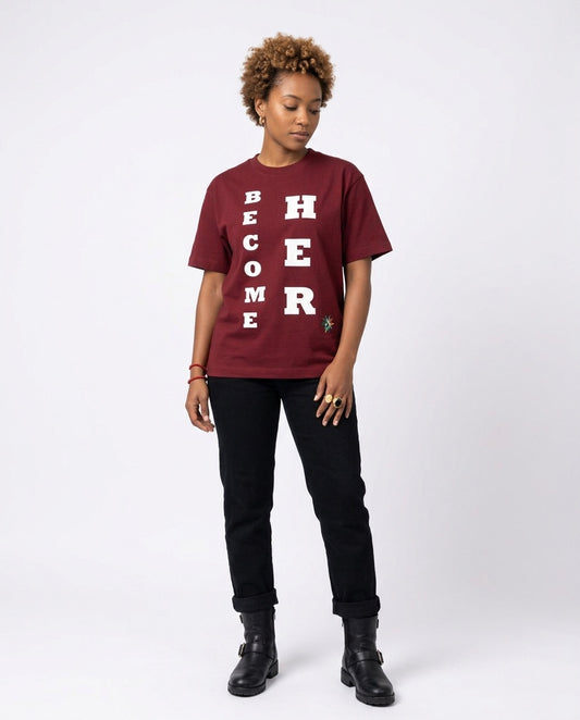 BECOME HER Essential Cotton T-Shirt