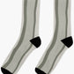 Stripes © Unisex Socks - Gray and Soft White