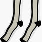 Stripes © Unisex Socks - Black, Beige, and White