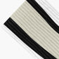 Stripes © Unisex Socks - Black, Beige, and White