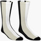Stripes © Unisex Socks - Black, Beige, and White