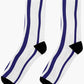 Stripes © Unisex Socks - Blue and White