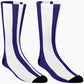 Stripes © Unisex Socks - Blue and White