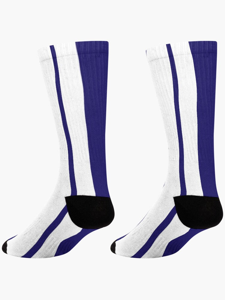 Stripes © Unisex Socks - Blue and White