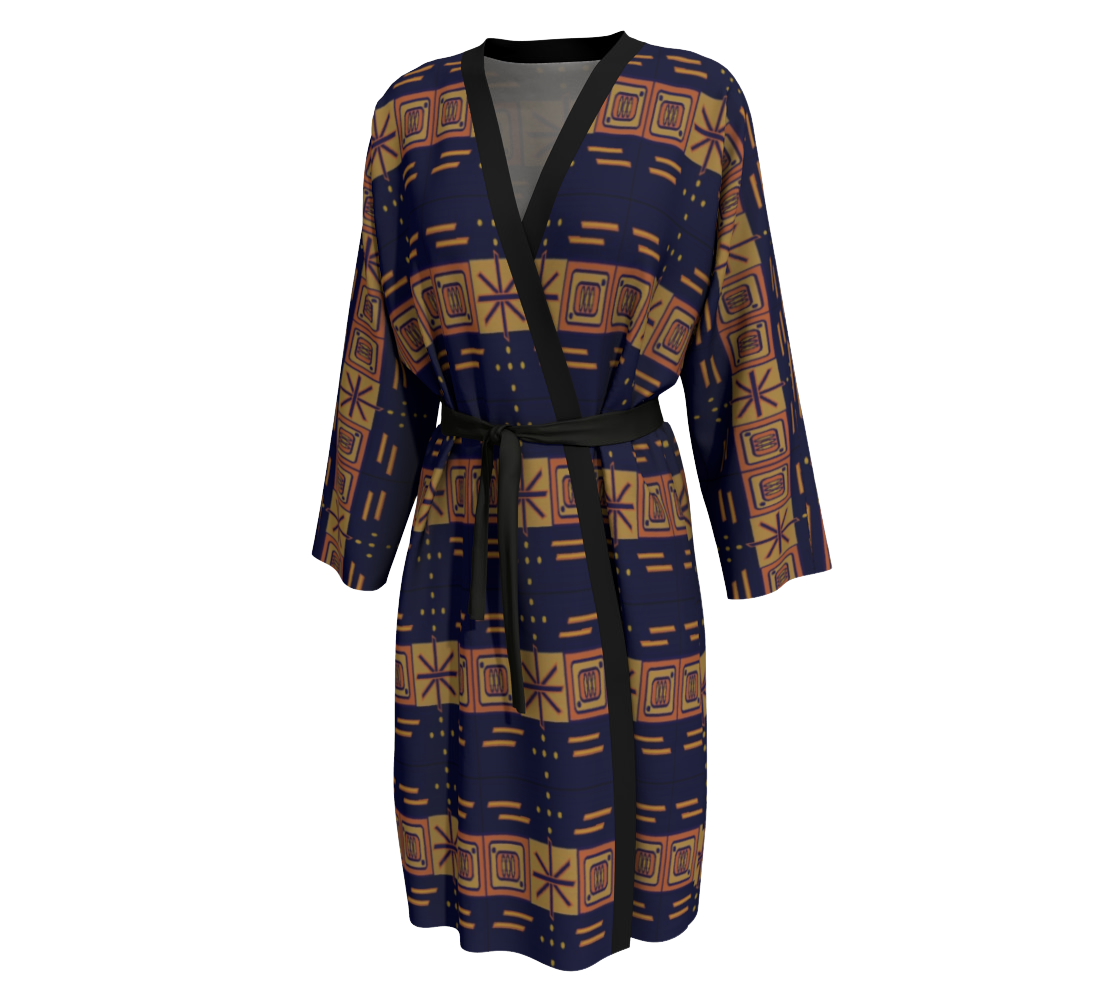 Indigo Pattern 2 © Kimono